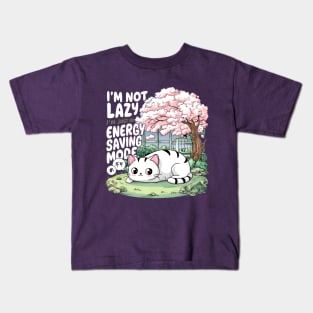 I'm not lazy, I'm just on energy saving mode Kids T-Shirt